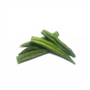 Sglodion Okra wedi'u dadhydradu